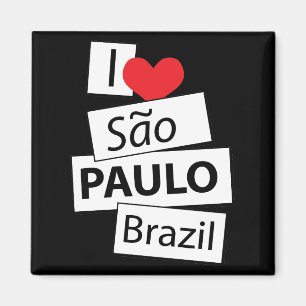 Aimant J'aime Sao Paulo Brésil