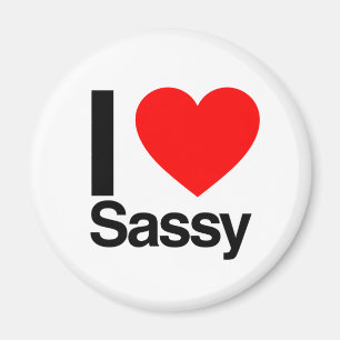 Aimant j'aime sassy