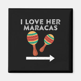 Aimant J'aime ses maracas Cinco De Mayo Ensemble Couple