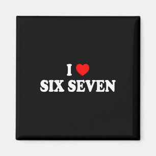 Aimant J'aime Six Sept Je Cœur 67 Mème Drôle