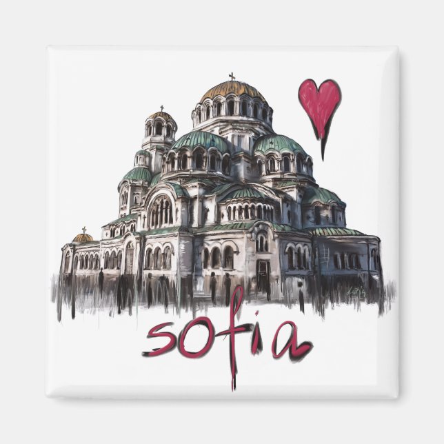 Aimant J'aime Sofia (Devant)