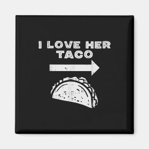 Aimant J'Aime Son Taco Matching Couple Cinco De Mayo Homm