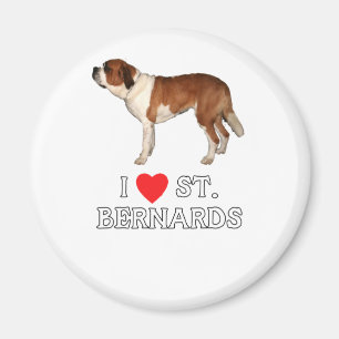 Aimant J'aime St Bernards