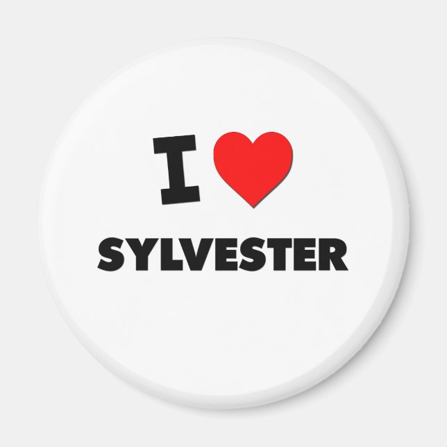 Aimant J'aime Sylvester (Devant)