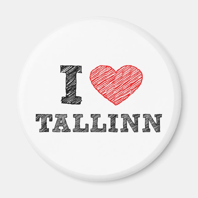 Aimant J'aime Talinn (Devant)