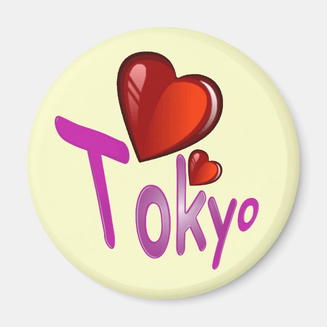 Aimant J'Aime Tokyo ! (Devant)