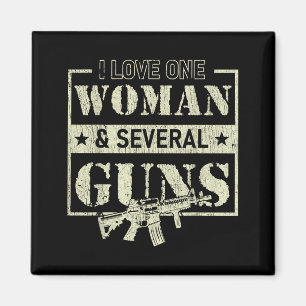 Aimant J'aime une femme plusieurs armes