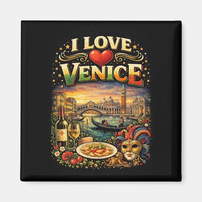 Aimant J'aime Venise (Devant)