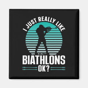 Aimant J'Aime Vraiment Biathlon Ok Sports Biathlon Bi