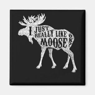 Aimant J'Aime Vraiment Moose OK
