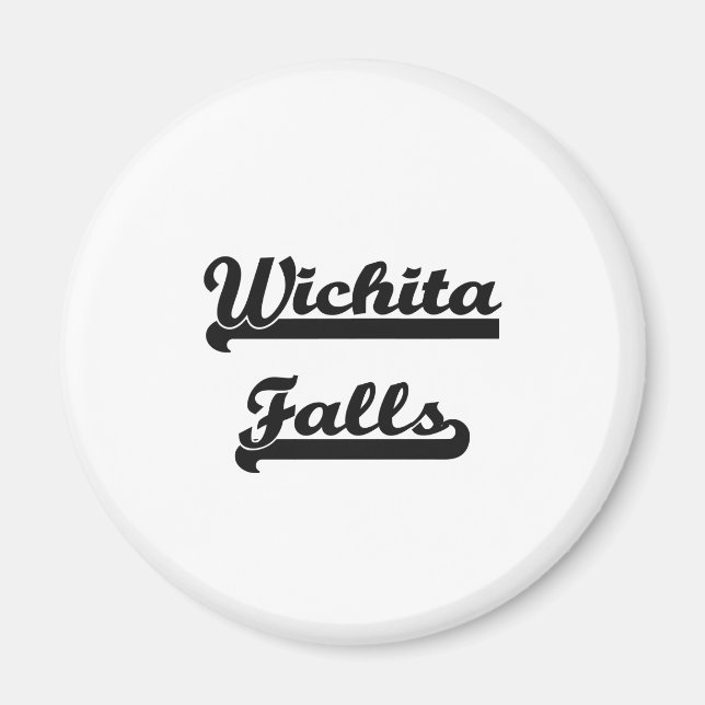 Aimant J'aime Wichita Falls Texas Classic Design (Devant)