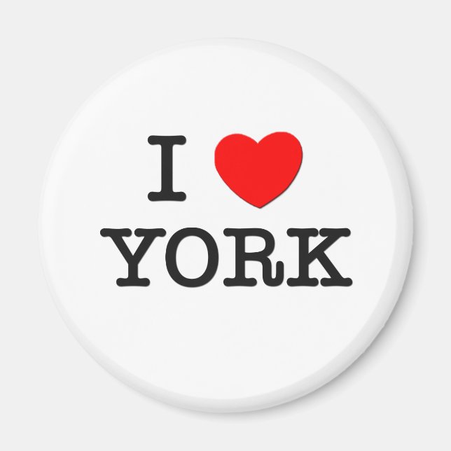 Aimant J'aime York (Devant)