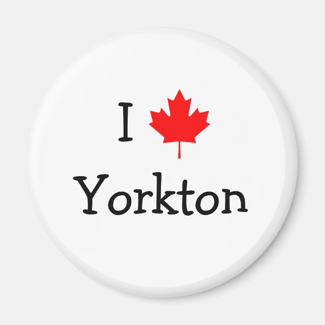 Aimant J'aime Yorkton (Devant)