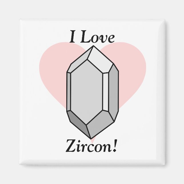 Aimant J'Aime Zircon ! (Devant)