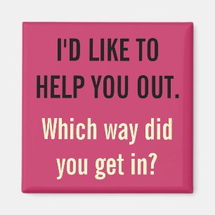 Aimant J'Aimerais Vous Aider