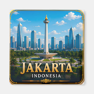 Aimant Jakarta Indonésie Capitale Tropicale 📍