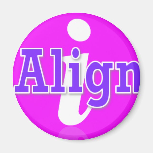 Aimant j'aligne l'aimant (Devant)