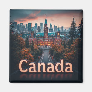 Aimant Jalon de voyage au Canada pour les explorateurs