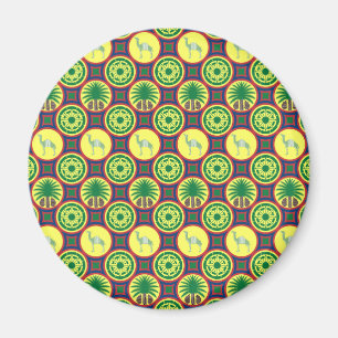 Aimant Jamahiri ® Libye Motif africain