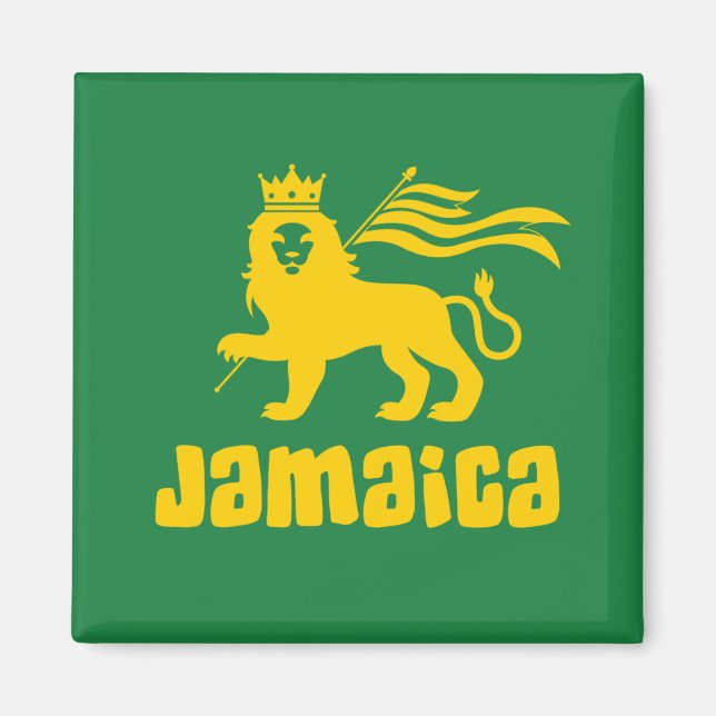 Aimant Jamaica Rasta Lion   (Devant)