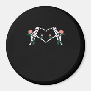 Aimant Jamais Wilts - Squelette Mains Roses