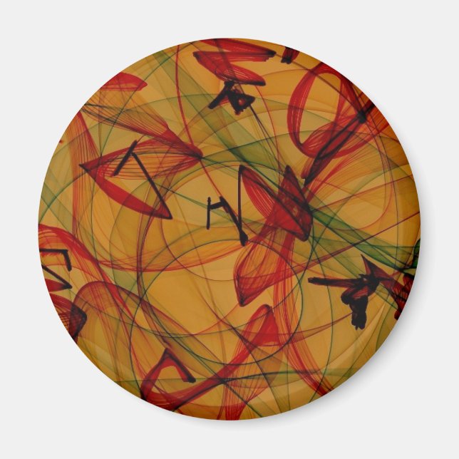 Aimant Jambes de grenouille - Art Abstrait (Devant)