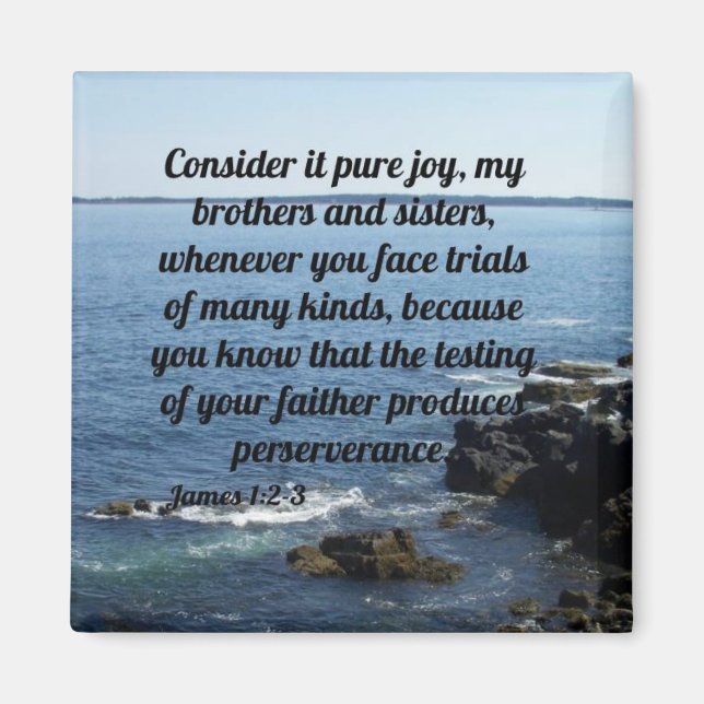 Aimant James 1:2-3 (Devant)