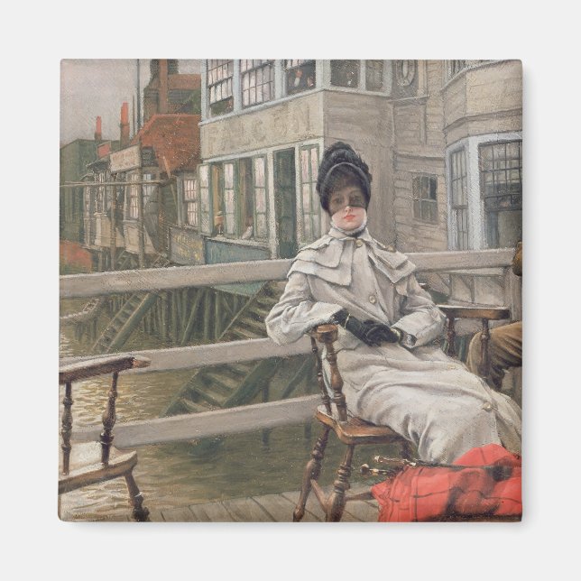 Aimant James Tissot | En attente du Ferry, vers 1878 (Devant)