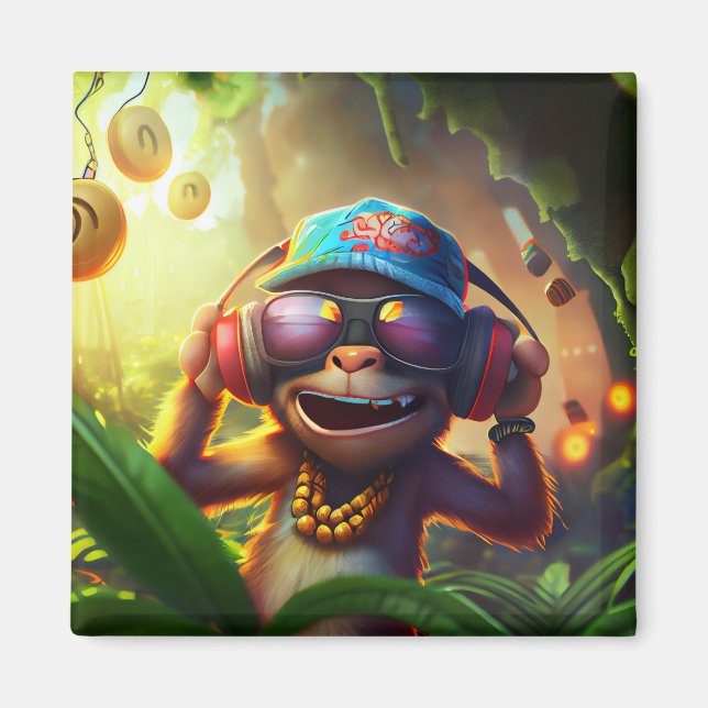 Aimant Jammin Monkey (Devant)