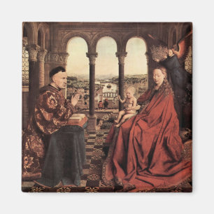 Aimant Jan Van Eyck - Madonna et le chancelier Nicholas R