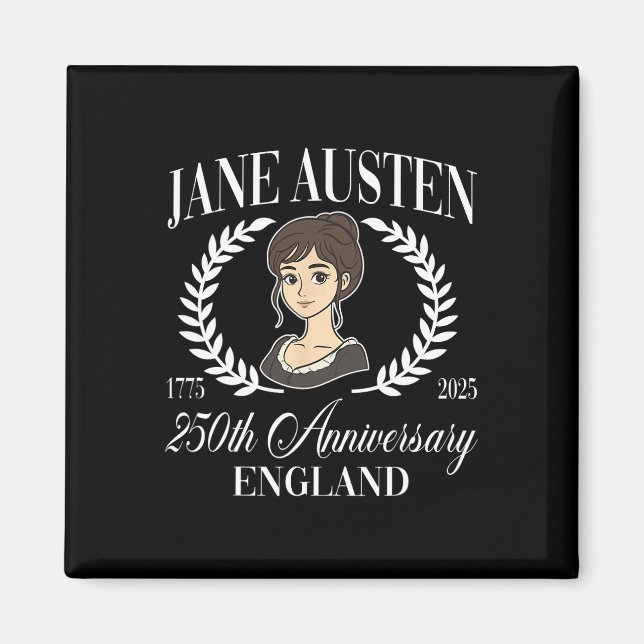 Aimant Jane Austen Pemberley 250e anniversaire fierté et  (Devant)