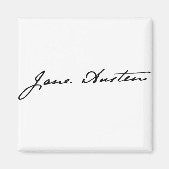 Aimant Jane Austen Signature (Devant)