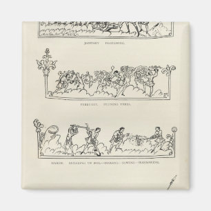 Aimant Janvier, février, mars avril, Jules