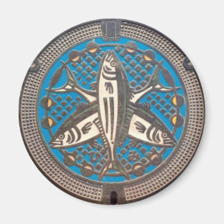 Aimant Japanese Manhole Cover Arts　－Himi Yellowtail