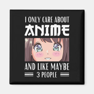 Aimant Japon Anime Girl I ne s'intéresse qu'à l'Anime et