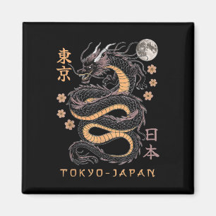 Aimant Japon Dragon Tokyo Japon 80s Asiatique Mythique An