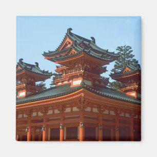Aimant Japon, Kyoto, Temple coloré Heian Jingu,