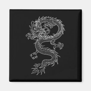 Aimant Japon tatouage de dragon Dessin traditionnel japon