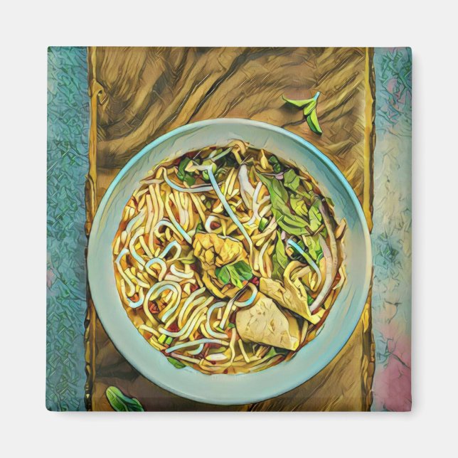 Aimant Japonais amoureux du Ramen (Devant)