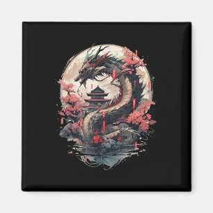 Aimant Japonais esthétique Dragon japonais Art japonais T