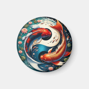 Aimant Japonais Koi Fish Yin Yang