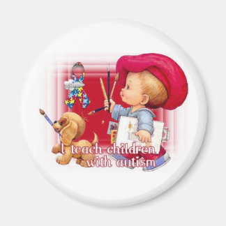 Aimant "J'Apprends Aux Enfants Autistes"