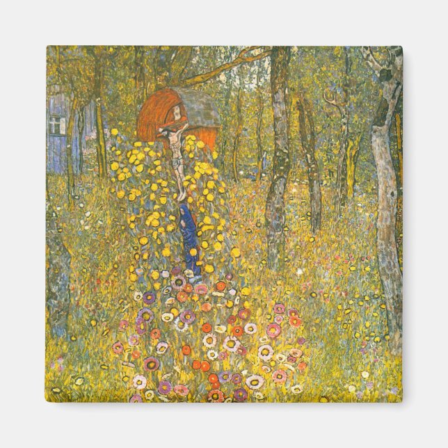 Aimant Jardin agricole Gustav Klimt avec Crucifix (Devant)