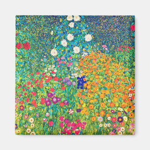Aimant Jardin aux fleurs, Gustav Klimt