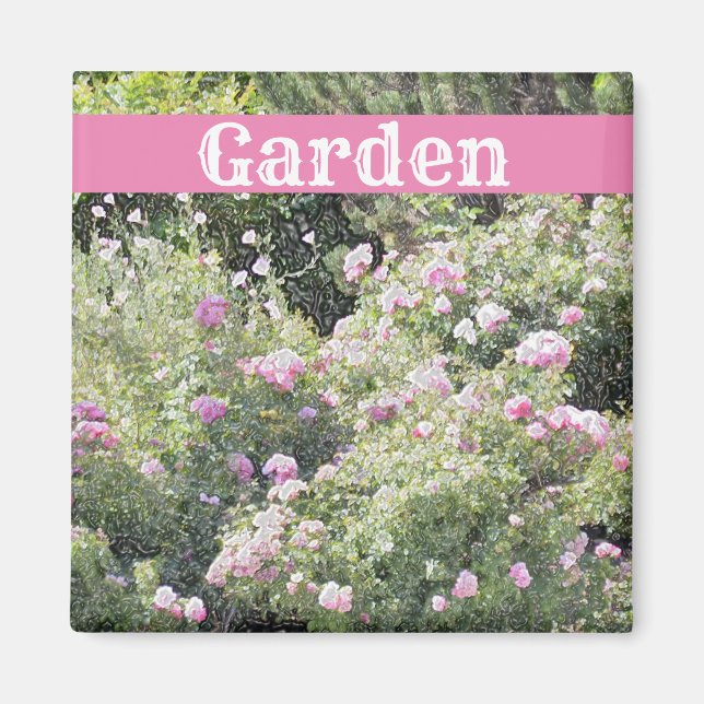 Aimant Jardin coloré (Devant)