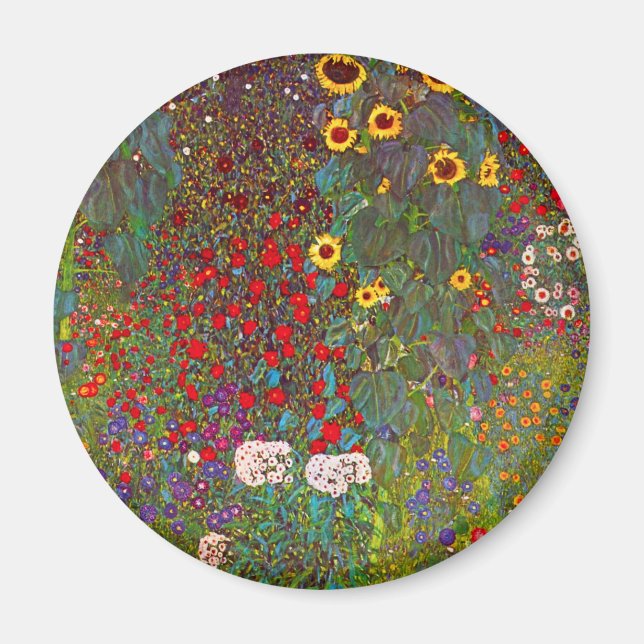 Aimant Jardin de la ferme Gustav Klimt avec l'aimant des  (Devant)