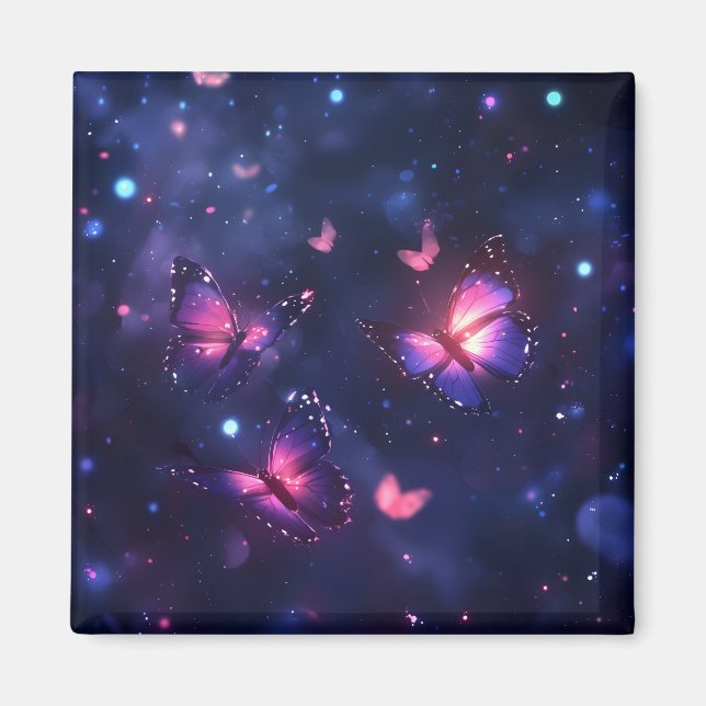 Aimant Jardin de papillons de nuit céleste (Devant)