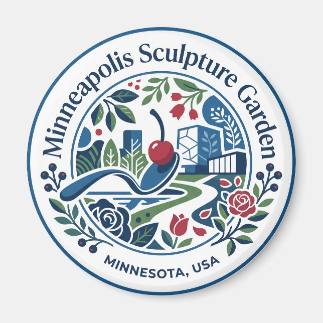 Aimant Jardin de sculptures de Minneapolis États-Unis (Devant)