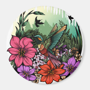 Aimant Jardin des colibris