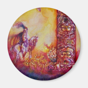 AIMANT JARDIN DES OMBRES PERDUES / CHEVALIER ET CHEVAL